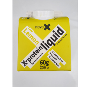 Novo X Egg White Protein - Lemon Flavoured Egg Protein Drink - 6 or 12 x 300ml